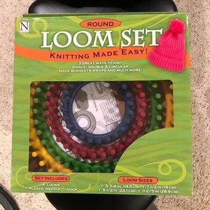 Round loom knitting set kit with yarn crafts kids
